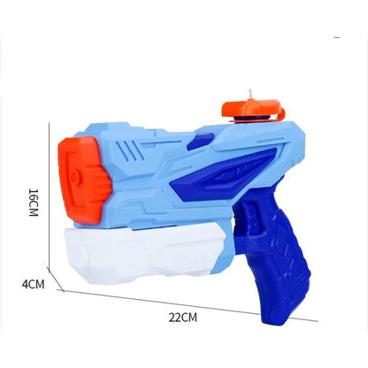 Pistol cu Apa pentru Copii, Rezervor, Pentru Piscina/Plaja, Klevo, 6ani+,  3 duze, Albastru, 300ML