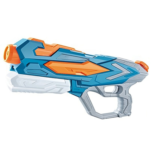 Pistol cu Apa pentru Copii, Rezervor, Pentru Piscina/Plaja, Klevo, 6ani+, Albastru, 4 duze, 900ML