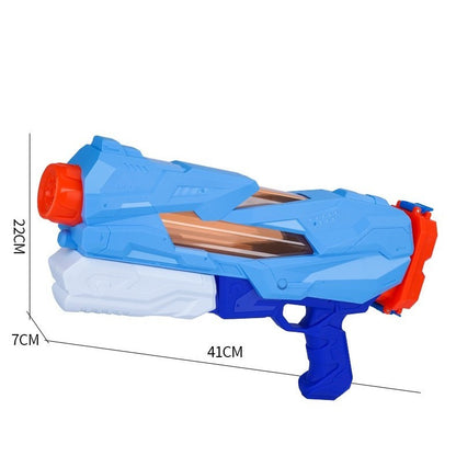Pistol cu Apa pentru Copii, Rezervor, Pentru Piscina/Plaja, Klevo, 6ani+,  5 duze, Quick Fill, Albastru, 800ML