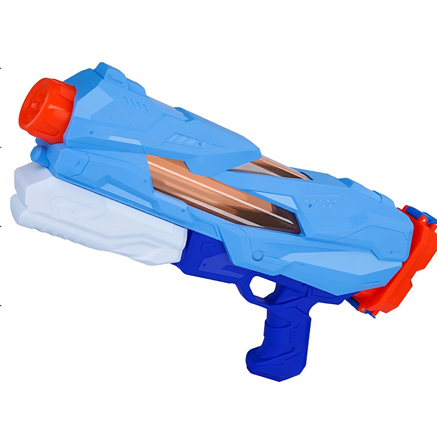 Pistol cu Apa pentru Copii, Rezervor, Pentru Piscina/Plaja, Klevo, 6ani+,  5 duze, Quick Fill, Albastru, 800ML