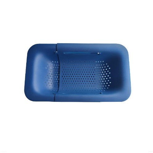 Cos pentru Scurgere Chiuveta de Bucatarie, Klevo, Plastic, Telescopic, 36x20x5 cm, Albastru