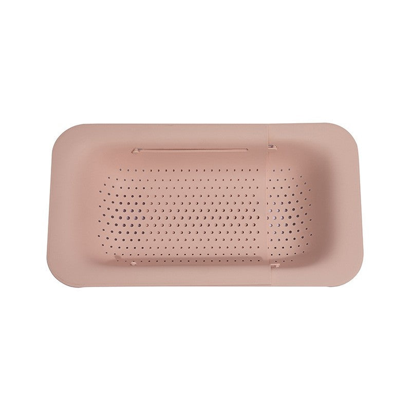 Cos pentru Scurgere Chiuveta de Bucatarie, Klevo, Plastic, Telescopic, 36x20x5 cm, Roz