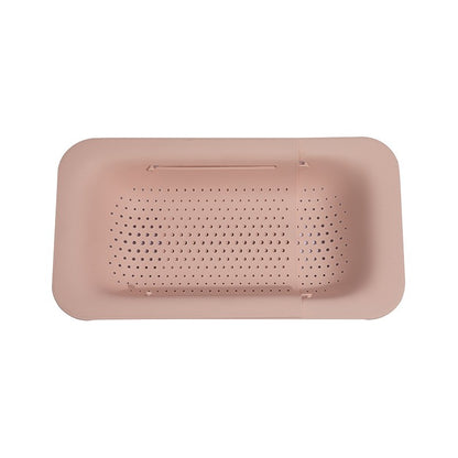 Cos pentru Scurgere Chiuveta de Bucatarie, Klevo, Plastic, Telescopic, 36x20x5 cm, Roz