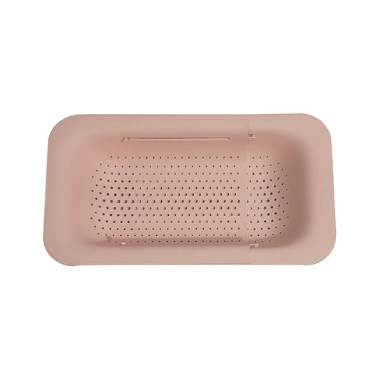 Cos pentru Scurgere Chiuveta de Bucatarie, Klevo, Plastic, Telescopic, 36x20x5 cm, Roz