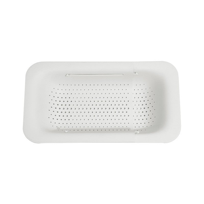 Cos de Scurgere pentru Chiuveta de Bucatarie, Klevo, Plastic, Telescopic, 36x20x5 cm, Alb