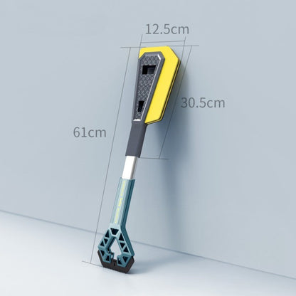 Racleta Auto pentru Zapada cu Doua Capete, Klevo, Universala, Deszapezire Masina, cu Maner, Ergonomica, Detasabila, pentru Geamuri si Caroserie, Usor de Utilizat, 61x12.5 cm, Albastru