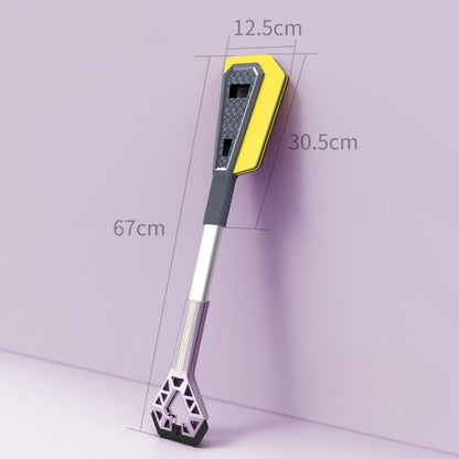 Racleta Auto pentru Zapada cu Doua Capete, Klevo, Universala, Deszapezire Masina, cu Maner Lung, Ergonomica, Detasabila, pentru Geamuri si Caroserie, Usor de Utilizat, 67x12.5 cm, Mov