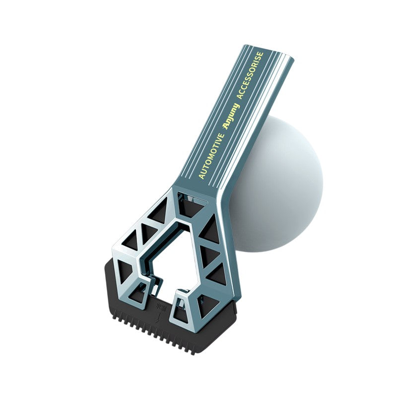 Racleta Auto pentru Zapada cu un Capat, Klevo, Universala, Deszapezire Masina, cu Maner, Ergonomic, Detasabila, pentru Geamuri si Caroserie, Usor de Utilizat, 23.5x4.3 cm, Albastru
