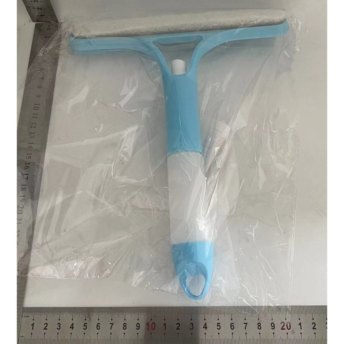 Racleta de Curatare 3 in 1, Klevo, Multifunctional, Pentru Casa si Masina, Pulverizator de Spray, Racleta din Silicon si Burete, 21.5 x 25.7 cm, Albastru