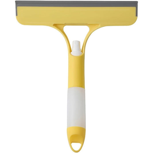 Racleta de Curatare 3 in 1, Klevo, Multifunctional, Pentru Casa si Masina, Pulverizator de Spray, Racleta din Silicon si Burete, 21.5 x 25.7 cm, Galben