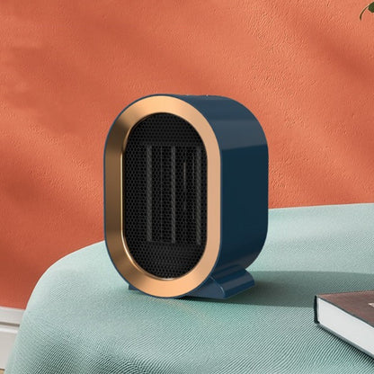 Radiator mini Incalzitor, Klevo, Element de Incalzire PTC, Putere 1200 W, Radiator cu termostat reglabil, 19.5 x 12.5 x 12.5 cm, 800 g, Albastru
