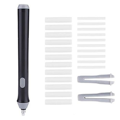 Radiera Electrica, Klevo, pentru Schite si Arta, Grosime Varf 3 mm/5 mm, Baterii 2 x AA (neincluse), din ABS, Negru
