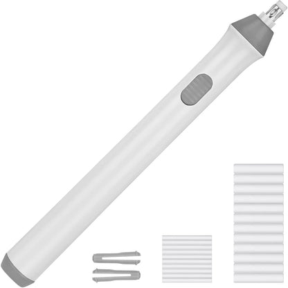 Radiera Electrica, Klevo, pentru Schite si Arta, Grosime Varf 3 mm/5 mm, Baterii 2 x AA (neincluse), din ABS, Alb