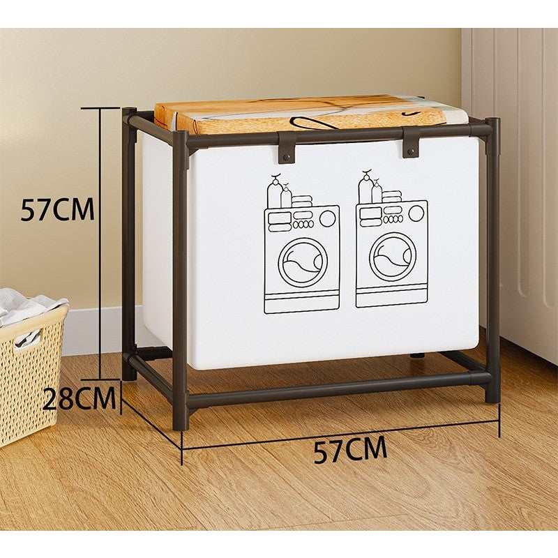 Cos de Rufe, Klevo, 1 Cos, Cadru de Otel Inoxidabil, 97 x 44 x 57 cm, Negru