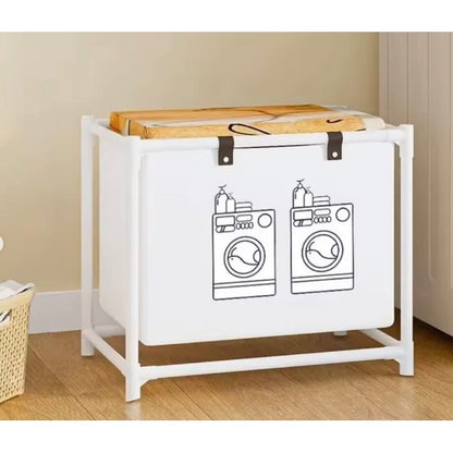 Cos de Rufe, Klevo, 1 Cos, Cadru de Otel Inoxidabil, 97 x 44 x 57 cm, Alb
