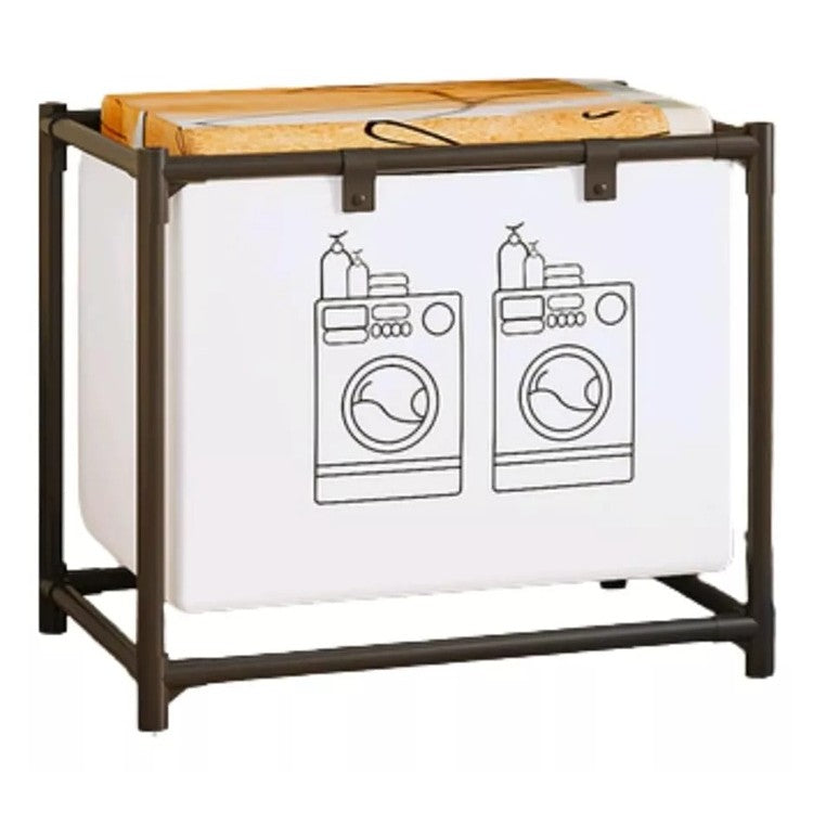 Cos de Rufe, Klevo, 1 Cos, Cadru de Otel Inoxidabil, 97 x 44 x 57 cm, Negru