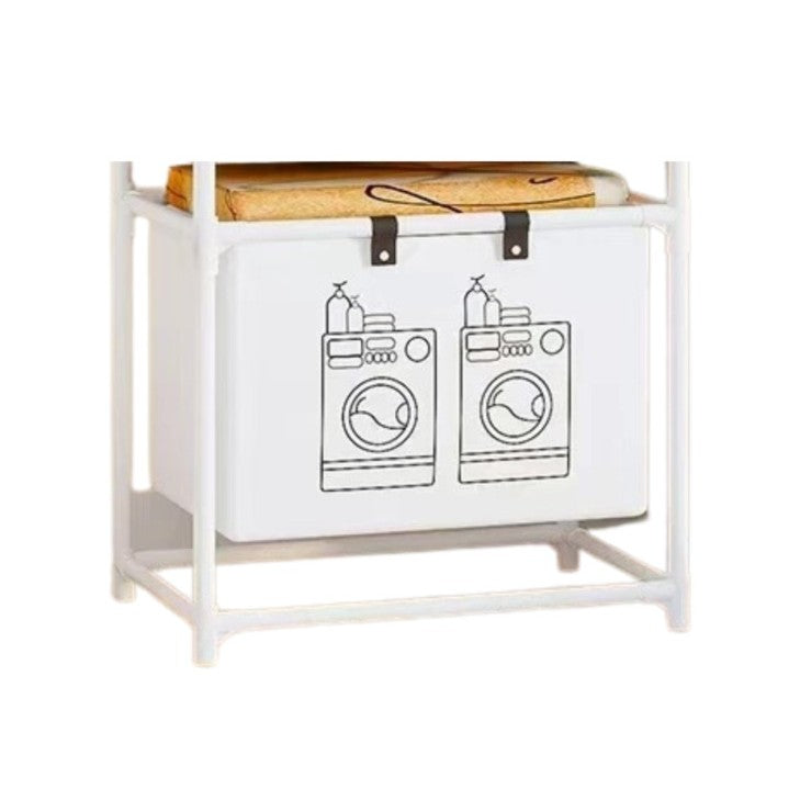 Cos de Rufe, Klevo, 1 Cos, Cadru de Otel Inoxidabil, 97 x 44 x 57 cm, Alb
