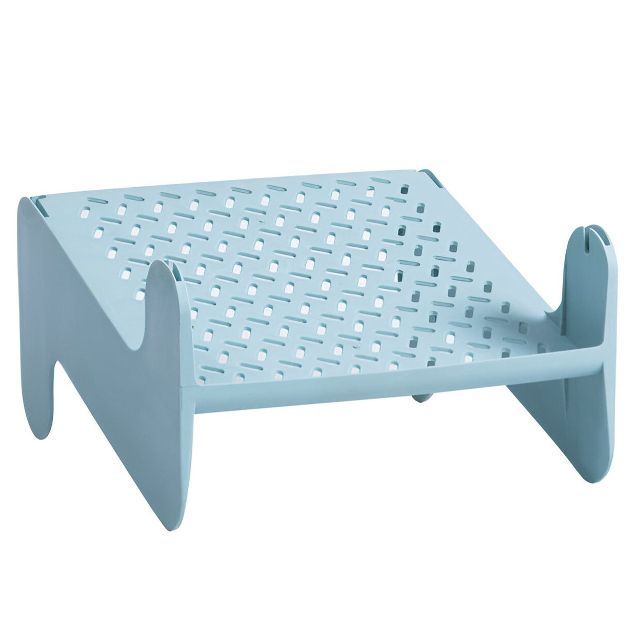 Suport pentru Pantofi, Klevo, cu Doua Straturi, Organizator, Antiderapant și Durabil, 26x24.8x16 cm, Albastru