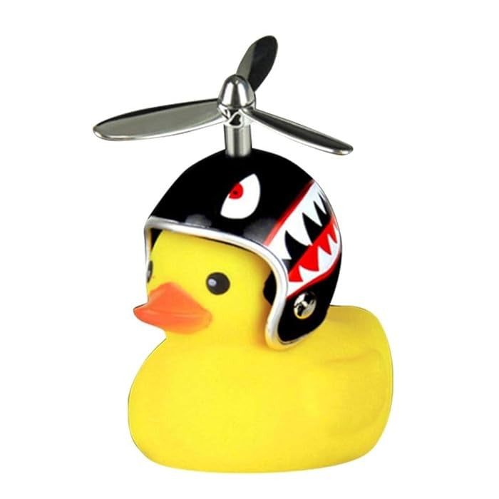 Ratusca Decorativa, Klevo, pentru Bicicleta, Motocicleta, Masina, cu Sistem de Prindere, Lumini, 7.5 x 9 cm, cu Casca, Negru