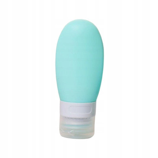 Recipient Portabil din Silicon Elegant de Voiaj, Sticla de Calatorie, Klevo, Potrivita pentru Lotiune, Sampon si Alte Lichide, Anti-scurgere, cu Posibilitate de Reumplere, Capacitate 90mL, Verde
