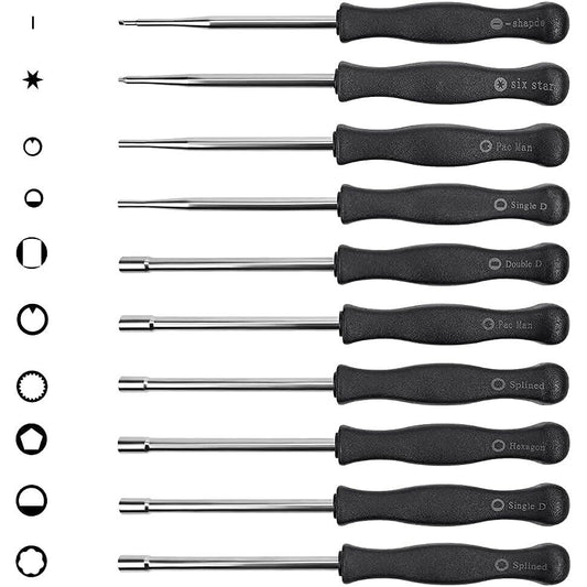 Set 10 surubelnite pentru reglat carburator
