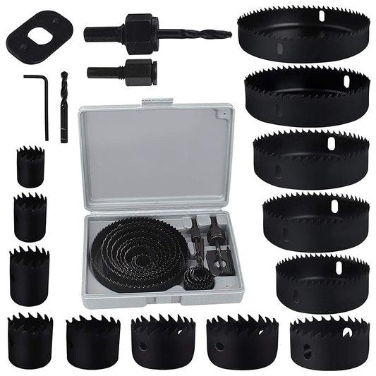 Set freze pentru gaurit lemn si rigips, 16 piese