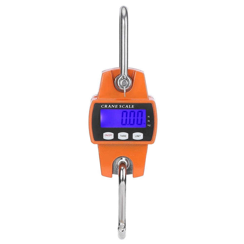Cantar electronic de mana, Brillo, 300 kg, Ecran LCD, Galben