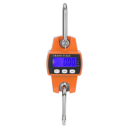 Cantar electronic de mana, Brillo, 300 kg, Ecran LCD, Galben