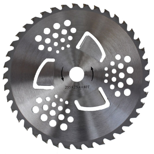 Disc motocoasa 40T, vidia mare, cu aripioare, 255 x 25.4mm