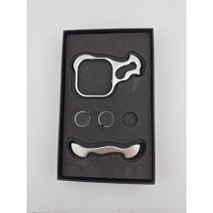 Resigilat: Husa Metalica Compatibila cu iPhone 16 Pro, Klevo, Protectie pentru Colturile Telefonului si Camera, Aliaj, Antisoc, Antizgariere, Argintiu