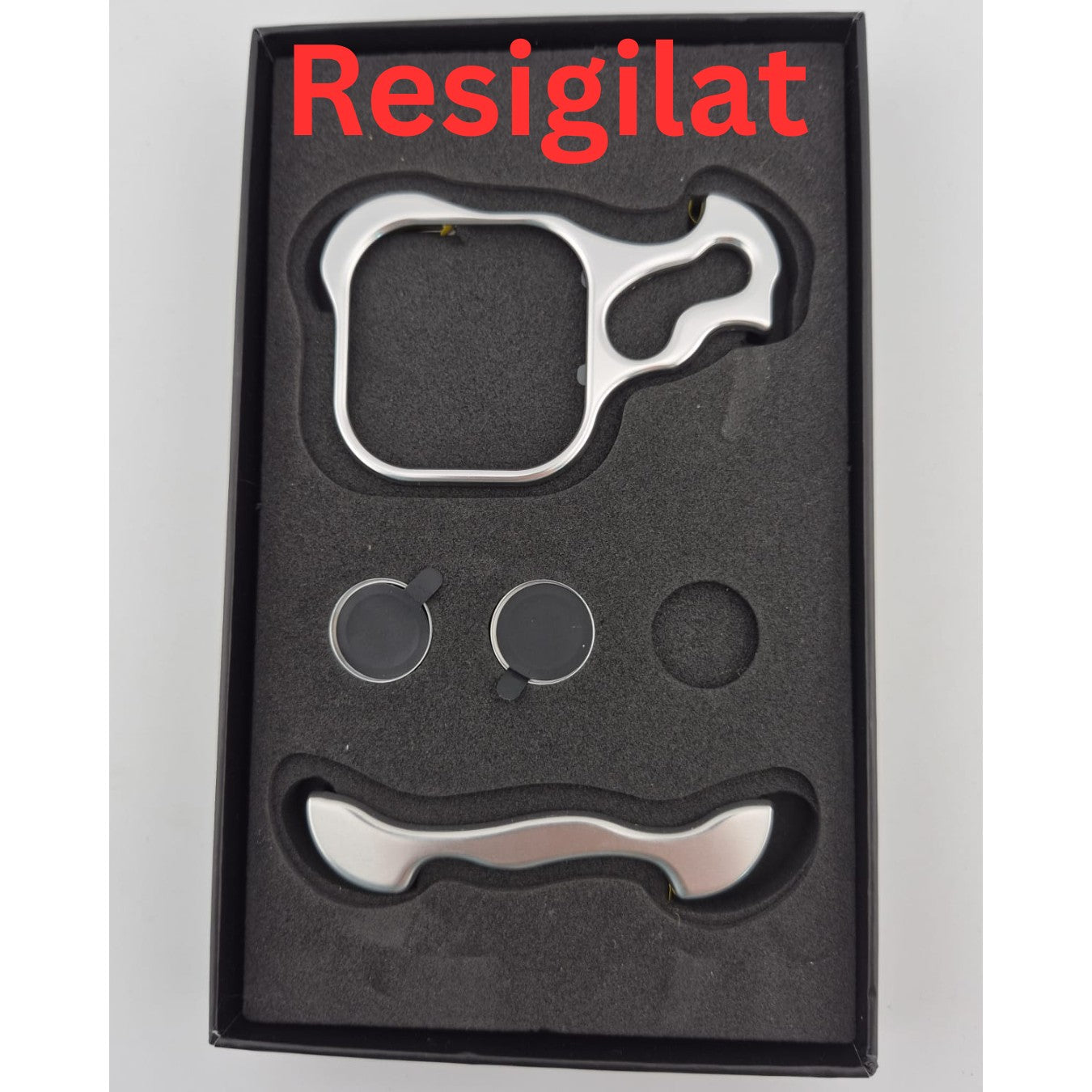 Resigilat: Husa Metalica Compatibila cu iPhone 16 Pro, Klevo, Protectie pentru Colturile Telefonului si Camera, Aliaj, Antisoc, Antizgariere, Argintiu