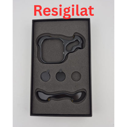 Resigilat: Husa Metalica Compatibila cu iPhone 16 Pro Max, Klevo, Protectie pentru Colturile Telefonului si Camera, Aliaj, Antisoc, Antizgariere, Negru