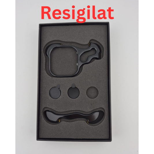 Resigilat: Husa Metalica Compatibila cu iPhone 16 Pro Max, Klevo, Protectie pentru Colturile Telefonului si Camera, Aliaj, Antisoc, Antizgariere, Negru