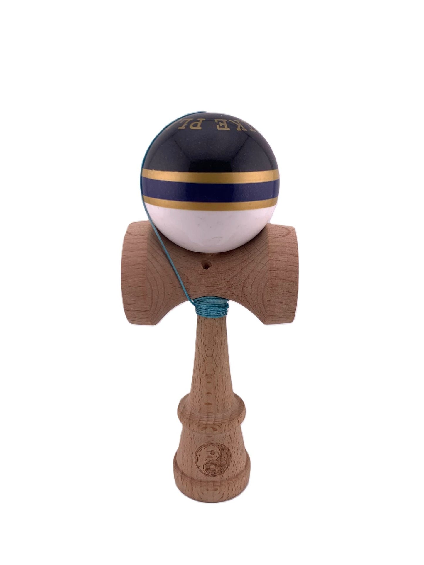 RESIGILAT - Kendama X Originala ROYAL SPIKE, Profesionala, Klevo, Cupe Mari KING SIZE V3, Super Sticky, Gaura in Baza, Rulment Metalic, din lemn 18 cm, Ata 62/65 cm, Inel Albastru inchis