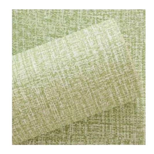 Rola Autoadeziva pentru Perete, Klevo, din Panza, 10 m, Rezistenta la Umezeala, 2.5 mm Grosime, Model Texturat, Verde Deschis