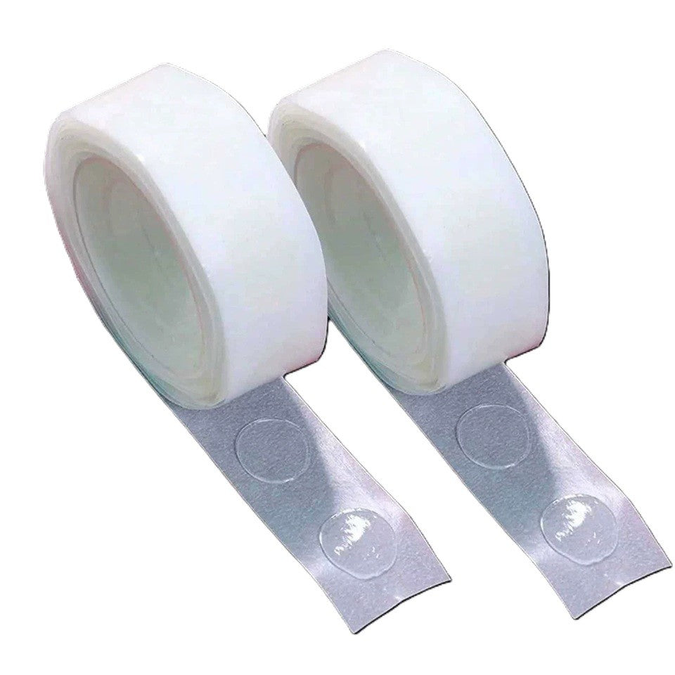 Rola Dubla-Adeziva, Klevo, pentru Lipit Baloane, 100 de Buline cu Diametru 1.2 cm, Transparent