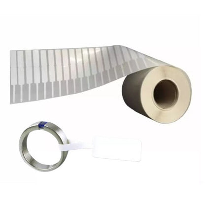 Rola Etichete Bijuterii, Klevo, 1000 et./rola, din Plastic, 90 x 30 mm, Alb
