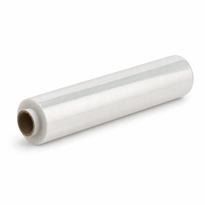 Rola Folie Stretch Transparenta pentru Ambalare Manuala, Protectie si Fixare Colete, Utilizare Depozit si Transport, Silentioasa, Rezistenta la Intindere, 1.5 kg pe Rola, Tub 300 g, Transparent
