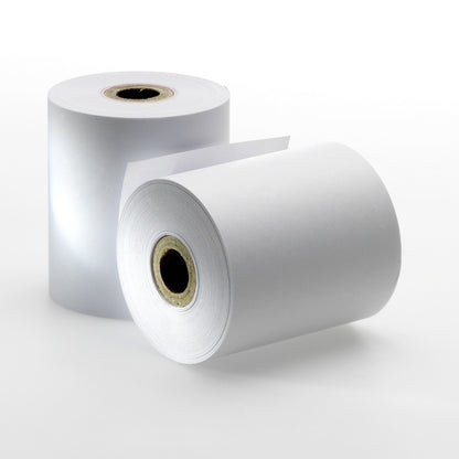Role de hartie TERMICA, Klevo, Set 5 bucati, Role de hartie pentru Casa de Marcat, POS, latime 80 mm, Lungime 48 metri, Diametru interior 25 mm, Diametru exterior 76 mm