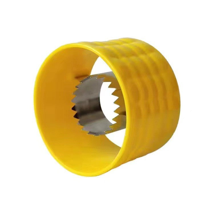 Ustensila pentru Curatare Porumb, Klevo, Diametru 3.6 cm, din Plastic si Otel Inoxidabil, Galben