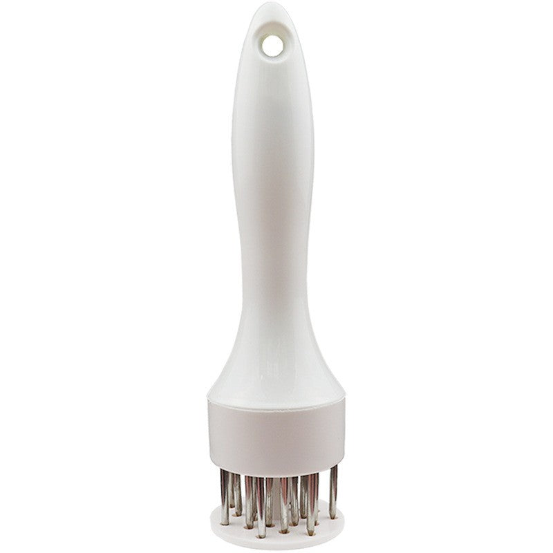 Ustensila pentru fragezit carnea, Klevo, cu 16 de tije ascutite din inox 304, 20 cm, Alb