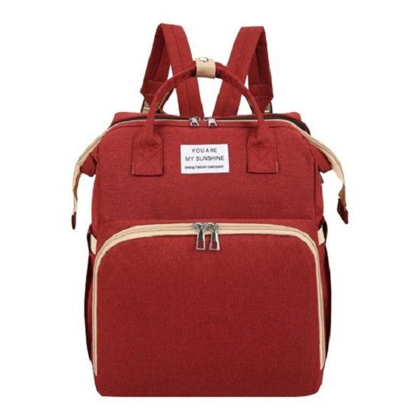 Rucsac Multifunctional pentru Mamici, Klevo, cu Patut Pliabil si Baza de Schimbat, Rezistent la Apa, Capacitate Mare, Usor, Compartimente Multiple