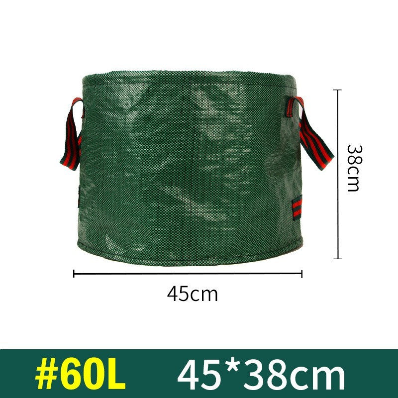 Sac de Colectare a Frunzelor, Klevo, Cos Sac pentru Gradina, Sac de Depozitare a Frunzelor, 45 x 38 cm, 60 l, Verde