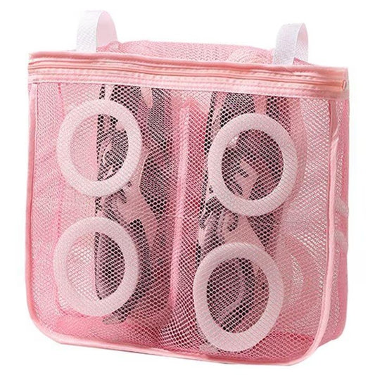 Sac pentru Spalare Incaltaminte, Klevo, pentru Masina de Spalat, 28x24.5x8 cm, Roz