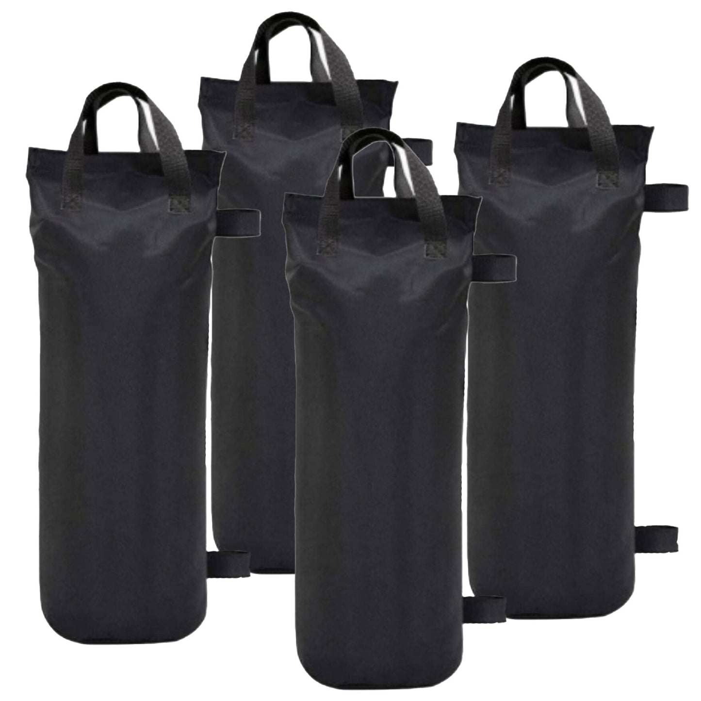 Saci de Ancorare Cort/Pavilion, Klevo, Set 4 Bucati cu un Buzunar,  Saci pentru Fixare Pavilion, 45 x 20 x 20 cm, Negru