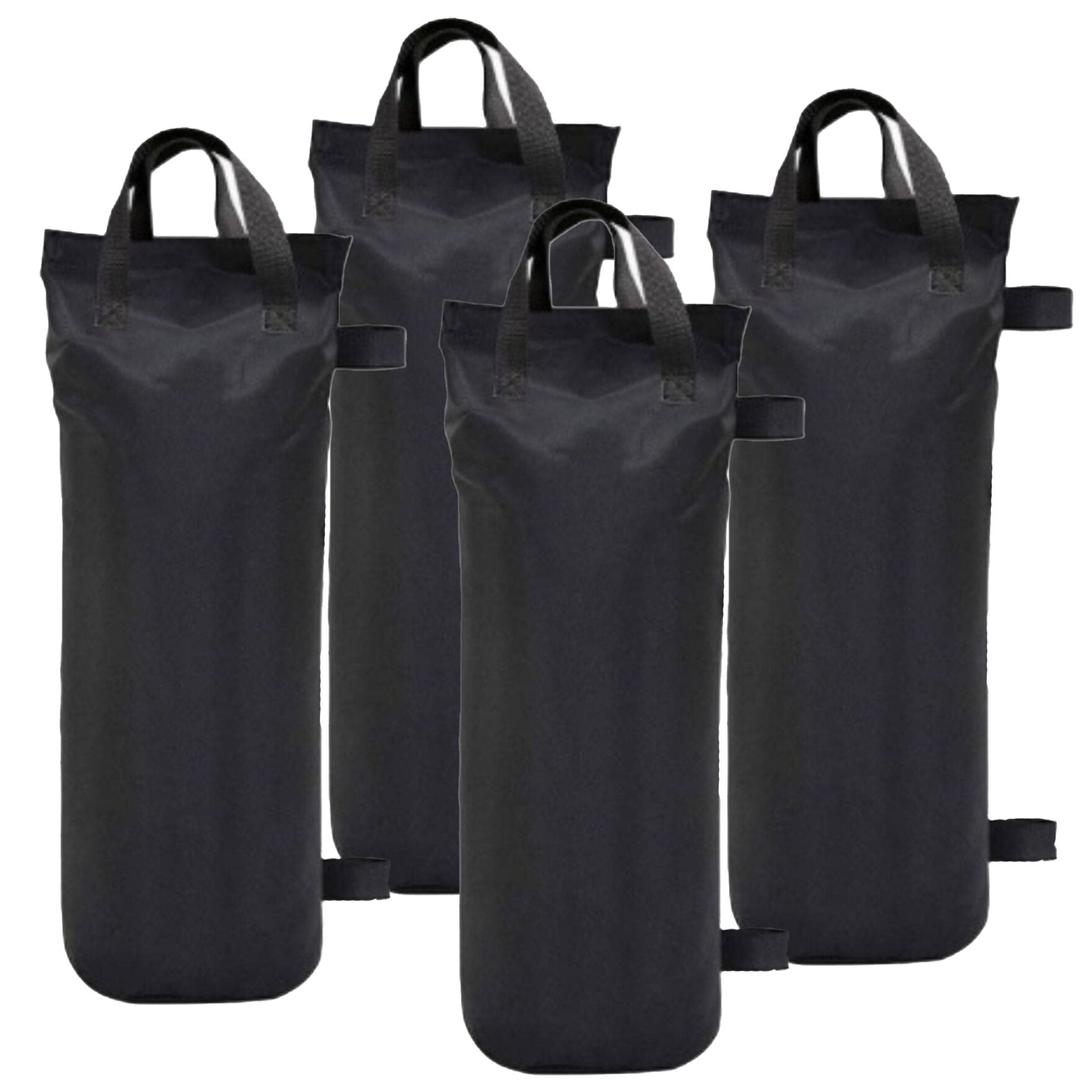 Saci de Ancorare Cort/Pavilion, Klevo, Set 4 Bucati cu un Buzunar,  Saci pentru Fixare Pavilion, 45 x 20 x 20 cm, Negru