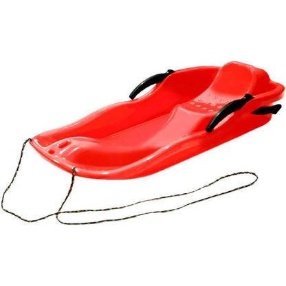 Sanie, Klevo, din Plastic, +3 Ani, 87 x 40 x 17.5 cm, cu Frana si Franghie, pentru Adulti si Copii, Rosu
