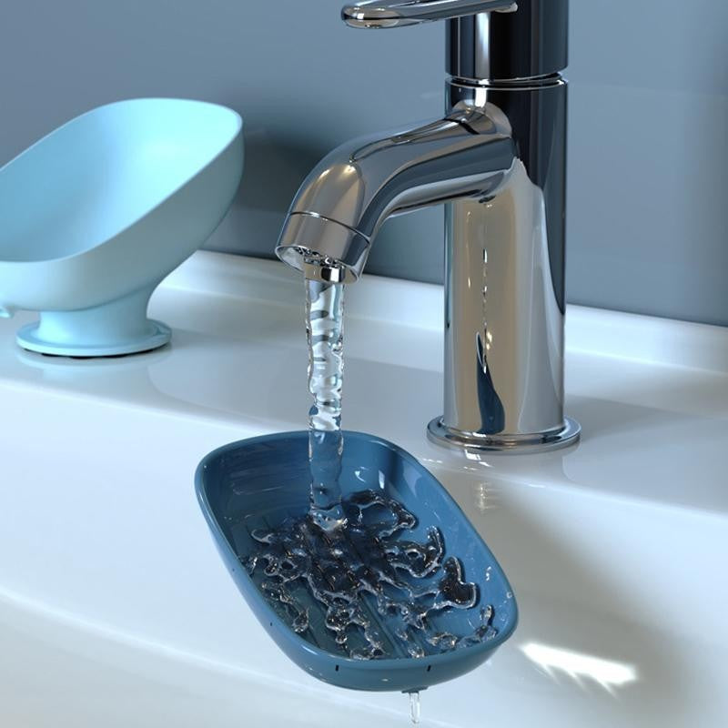 Savoniera din Plastic, Klevo, cu Ventuza, Design Modern, Albastru