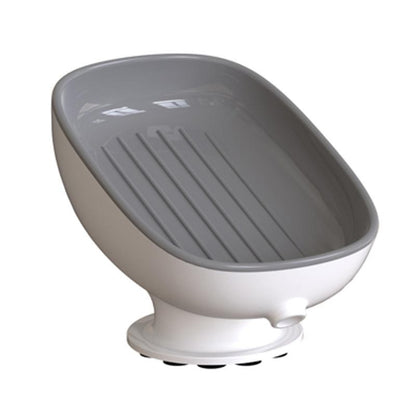 Savoniera din Plastic, Klevo, cu Ventuza, Design Modern, Gri