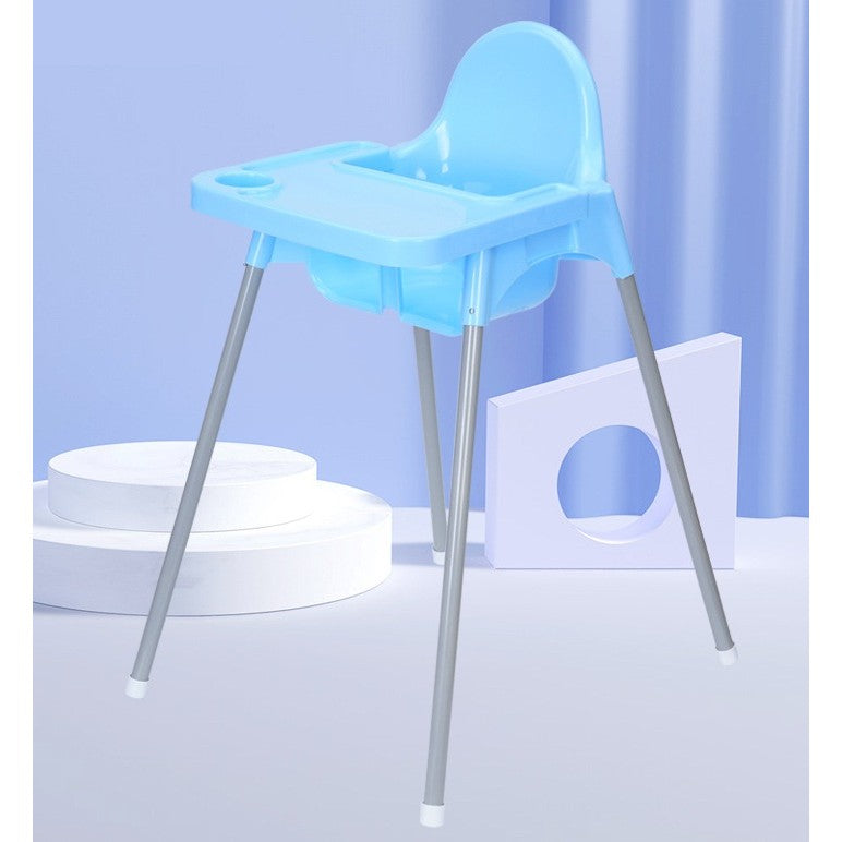 Scaun de Masa, Klevo, pentru Bebelusi si Copii 6-36 Luni, din Plastic/Metal, Centura in 2 Puncte, Tava Detasabila, 63 x 57 x 85 cm, Albastru
